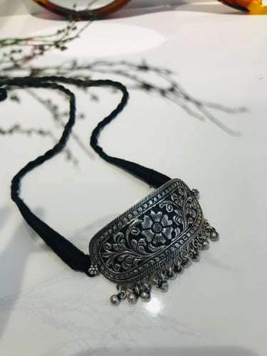 925 Silver Oxidise Choker